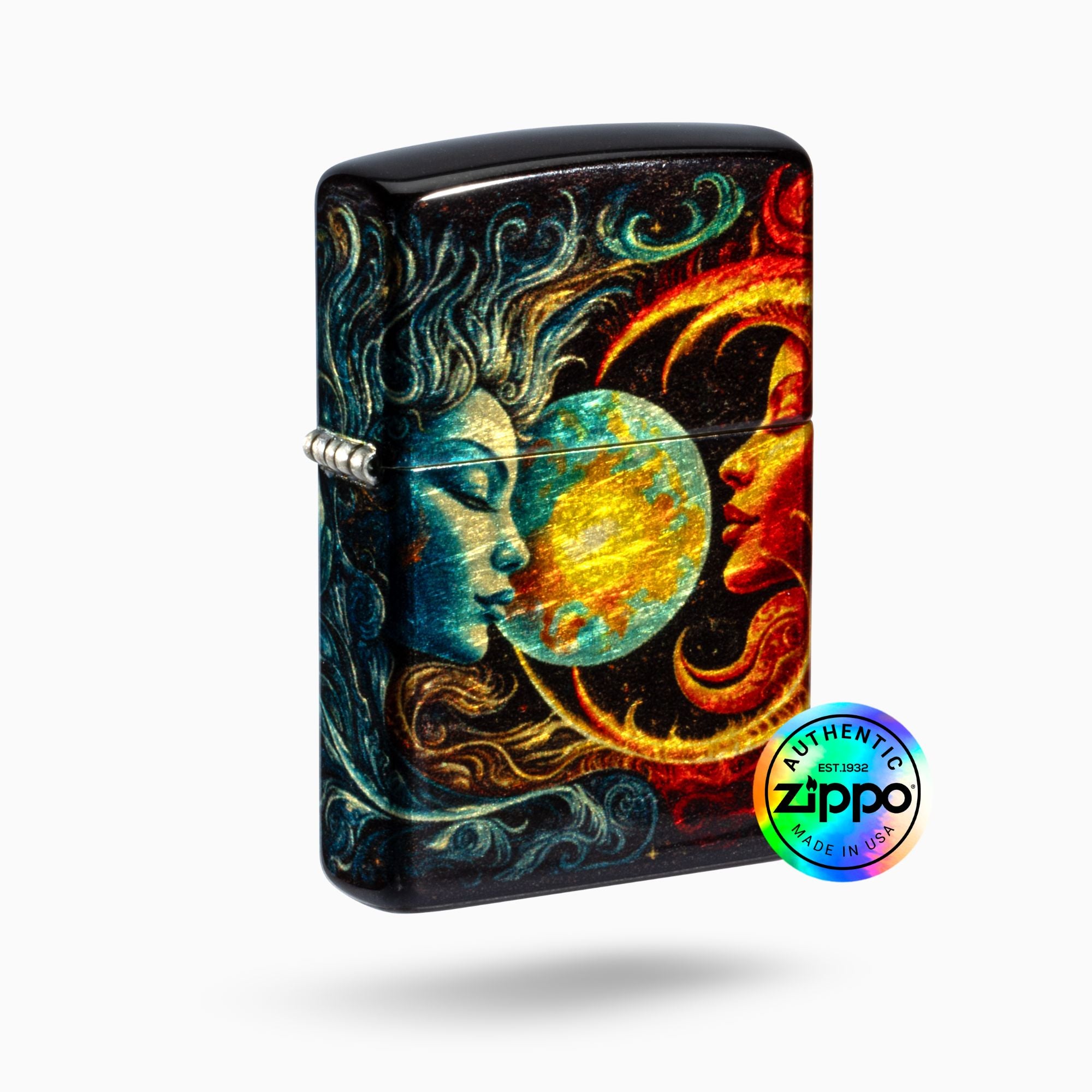 Zippo Sun and Moon Design Windproof Lighter