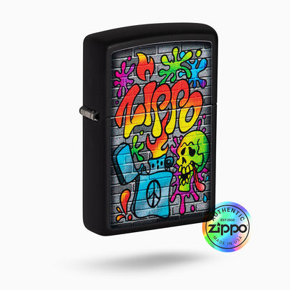 Zippo Street Art Design Windproof Lighter