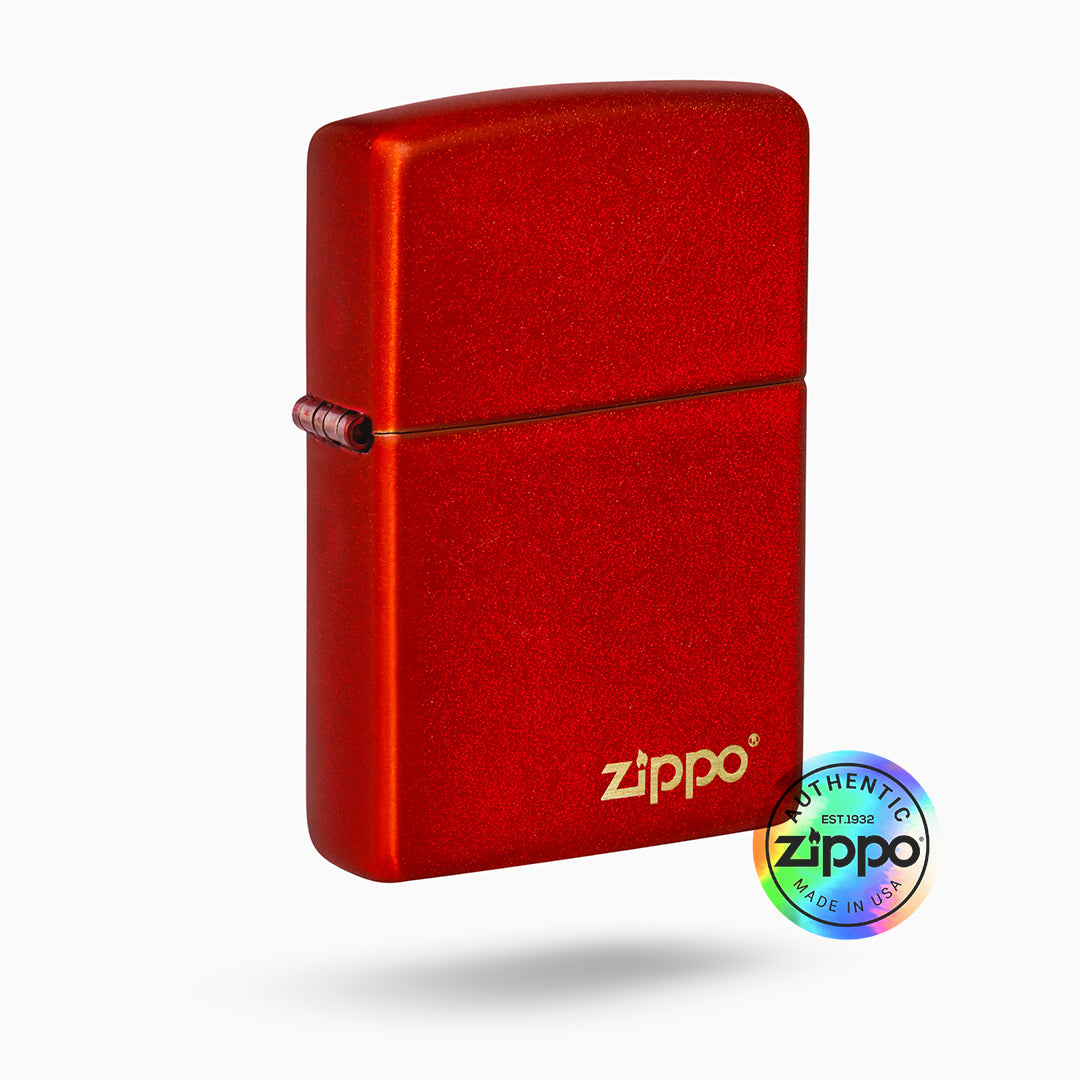 Classic Metallic Red Zippo Logo Windproof Lighter By Yo Dragon , Official Partner Zippo