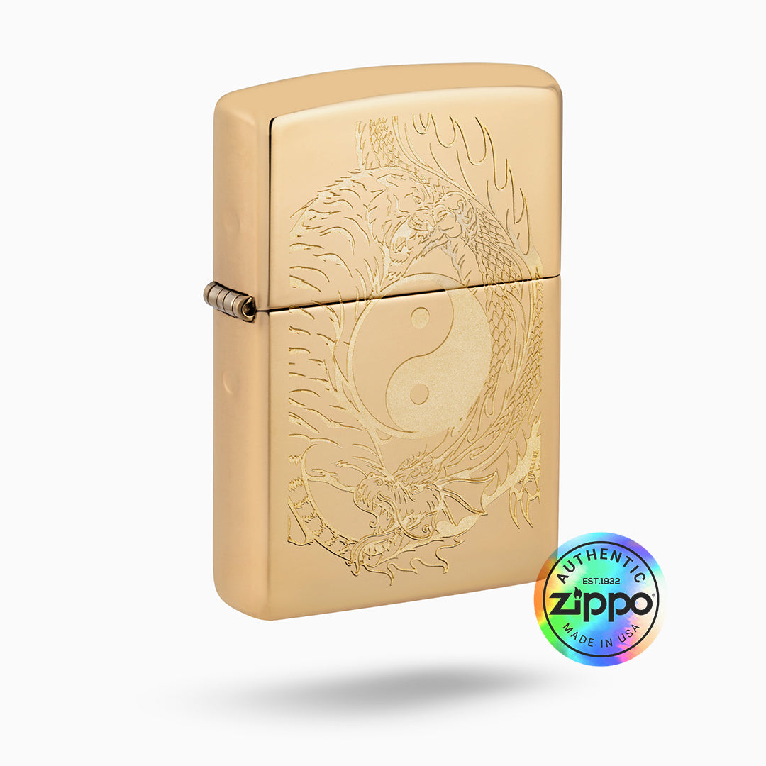 Zippo Tiger and Dragon Design Windproof Lighter