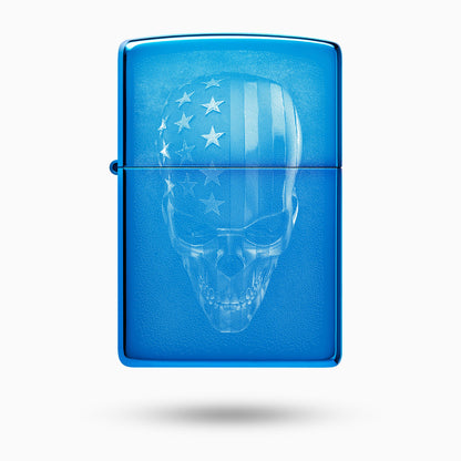 Zippo American Skull Design Windproof Lighter