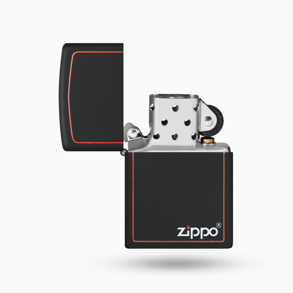 Zippo Classic Black and Red Zippo  Windproof Lighter