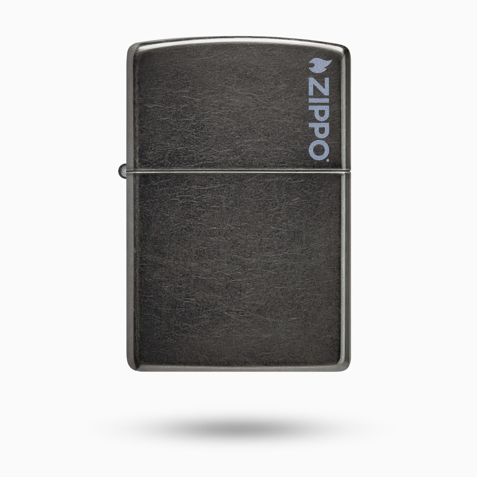 Zippo Classic Grey w/ Logo WIndproof Lighter