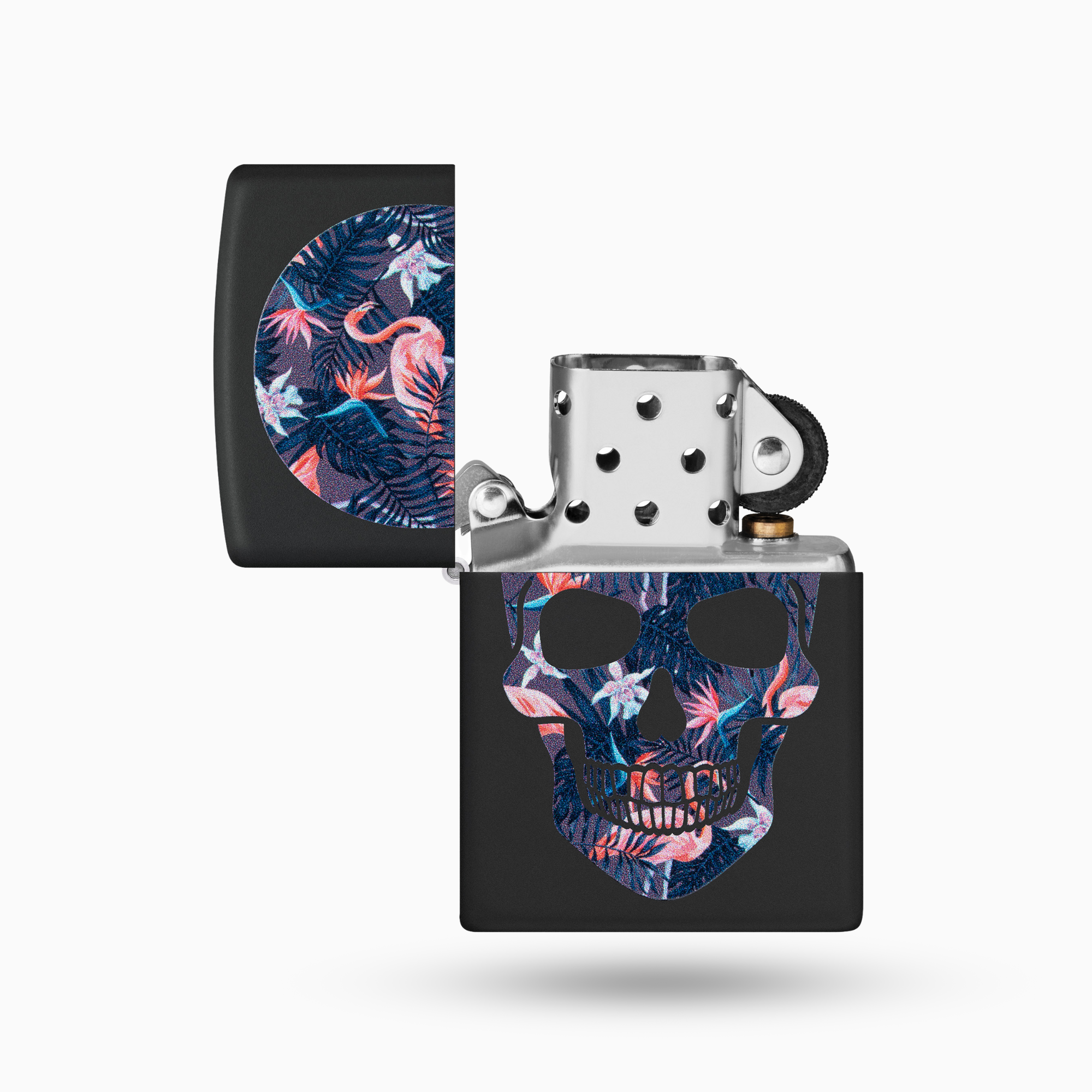 Zippo Flamingo Skull Windproof Lighter