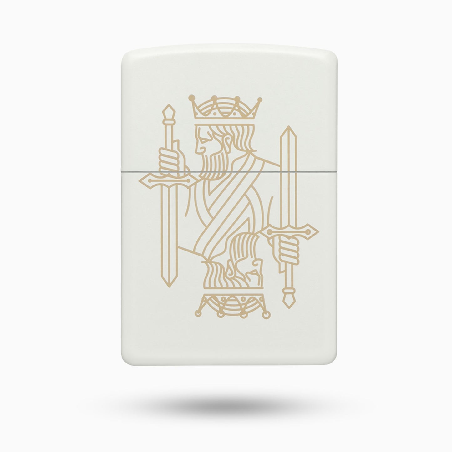 Zippo King Queen White Matte Windproof Lighter