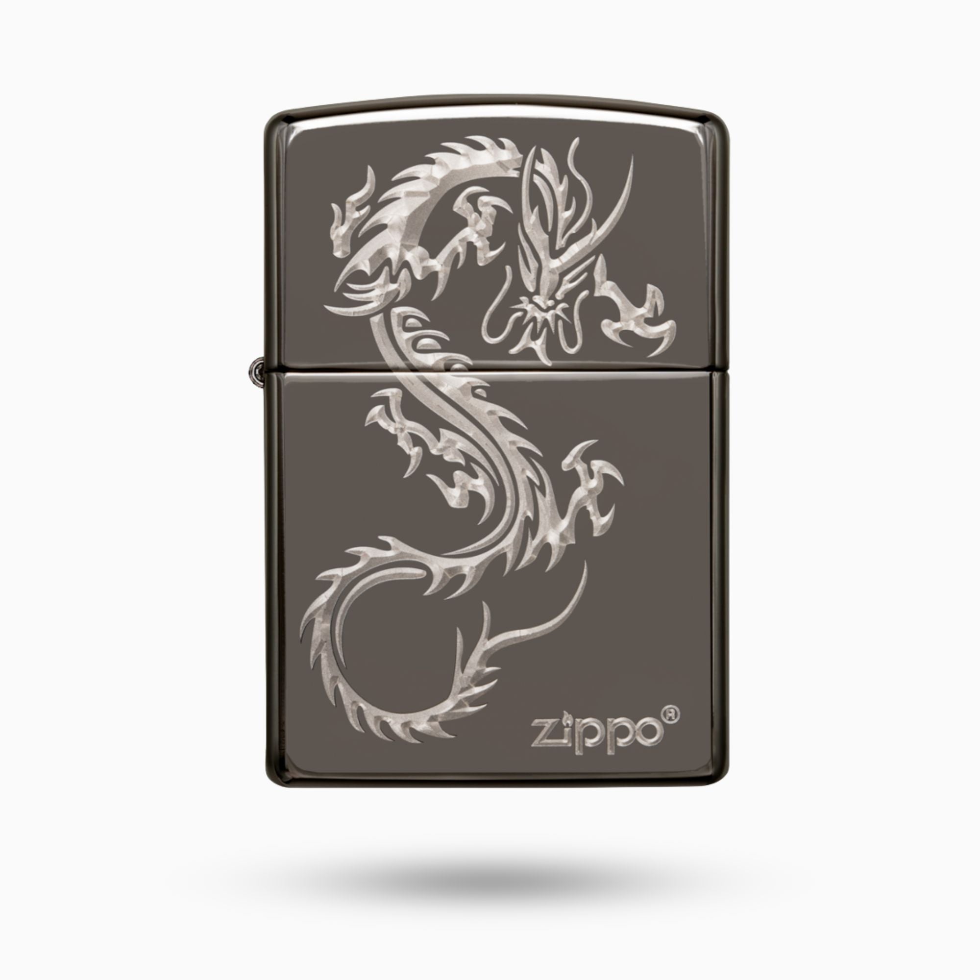 Zippo Chinese Dragon Black Ice Windproof Lighter