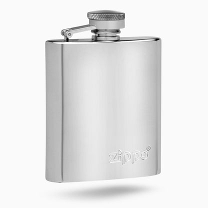 Zippo Chrome Lighter And Flask Gift Set