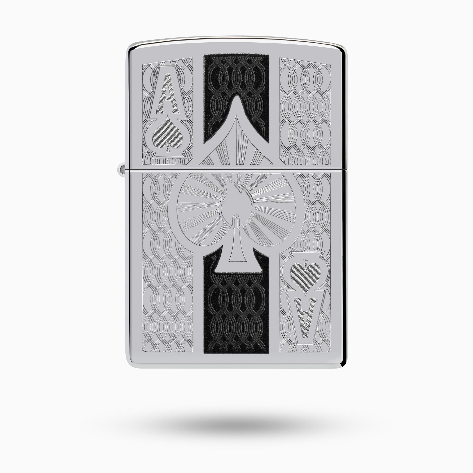 Zippo Intricate Spade Design Windproof Lighter