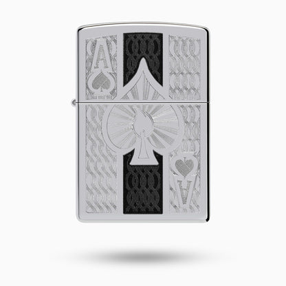 Zippo Intricate Spade Design Windproof Lighter