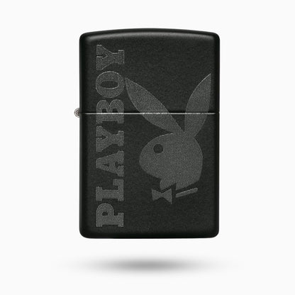 Zippo Playboy Bunny Logo Black Matte  Windproof Lighter