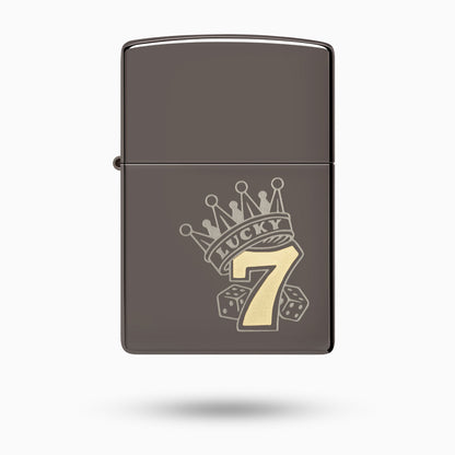 Zippo Lucky 7 Black Ice Windproof Lighter