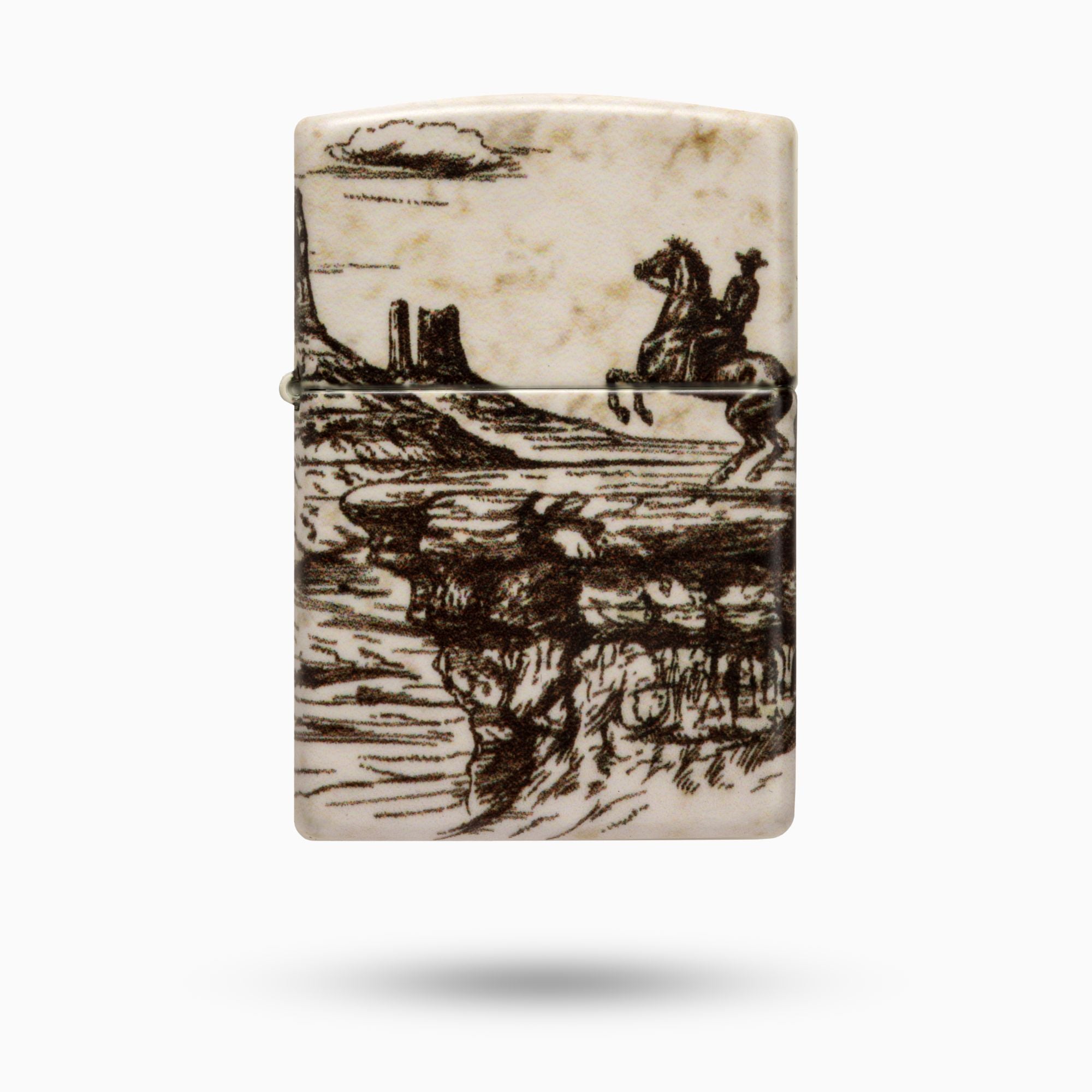 Zippo Wild West Scene Design Windproof Lighter