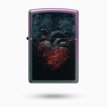 Zippo Dark Heart Design Windproof Lighter