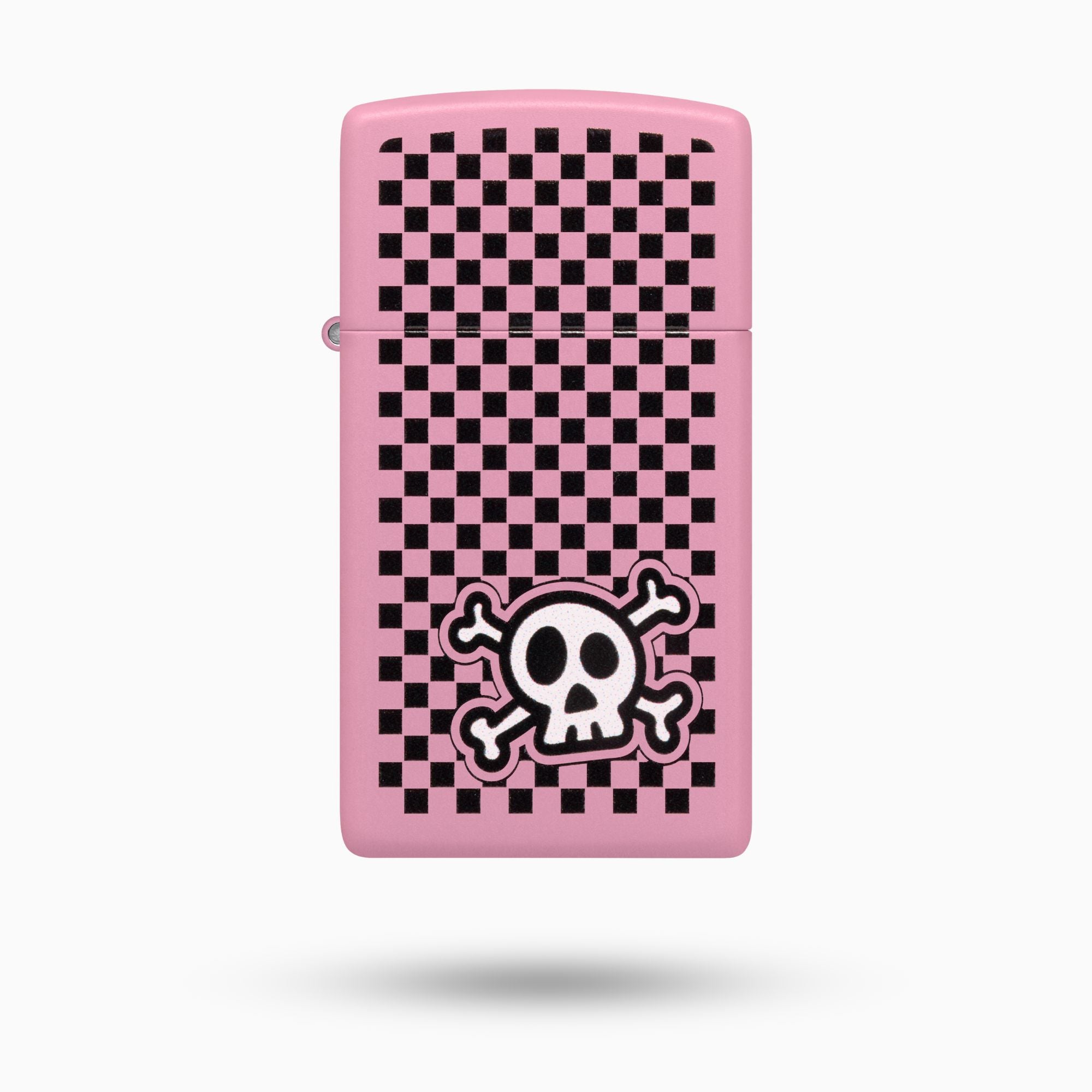Zippo Checkered Skull Design Windproof Lighter
