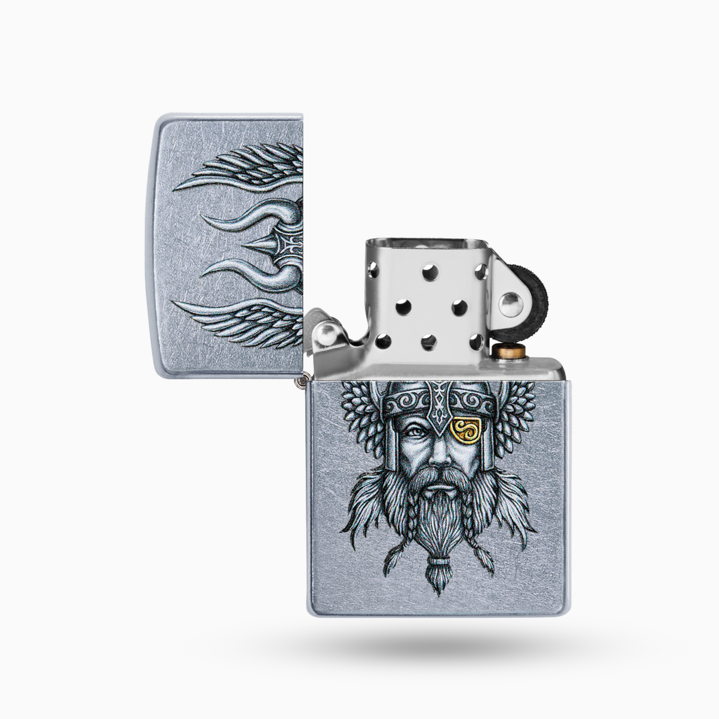 Zippo Viking Warrior Design  Windproof Lighter