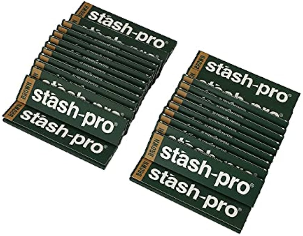 Stash pro Brown Rolling paper Booklet (king size) - 32 pc in each booklet