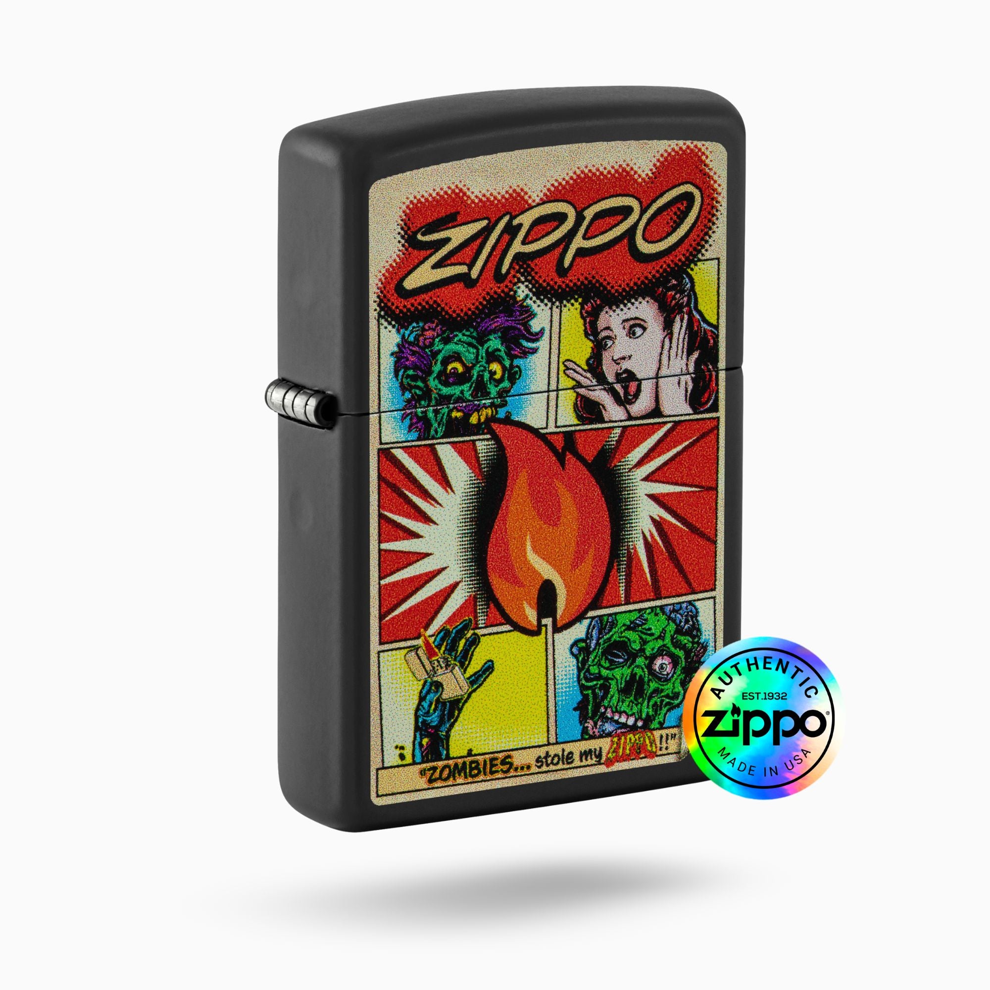 Zippo Comic Zombies Design WIndproof Lighter