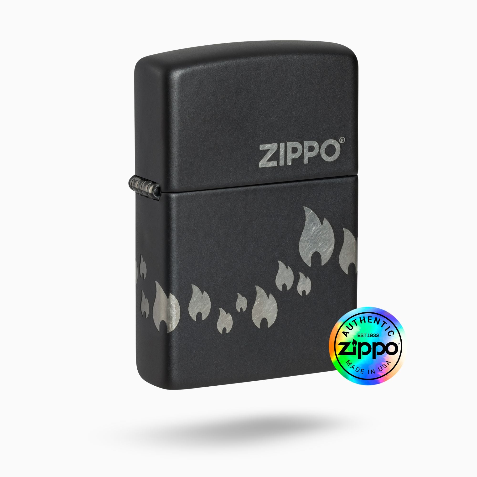 Zippo Black Flame Design Windproof Lighter