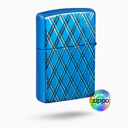 Zippo Armor High Polish Blue Diamonds