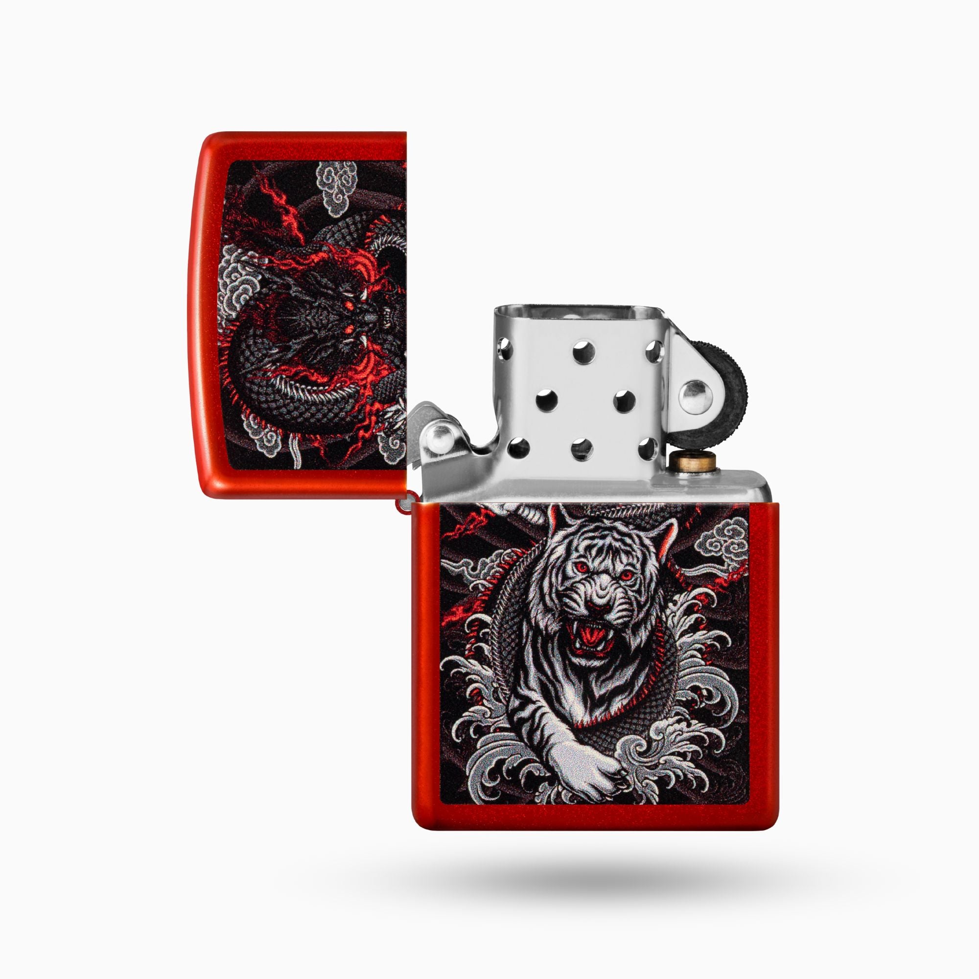 Zippo Dragon Tiger Design Windproof Lighter