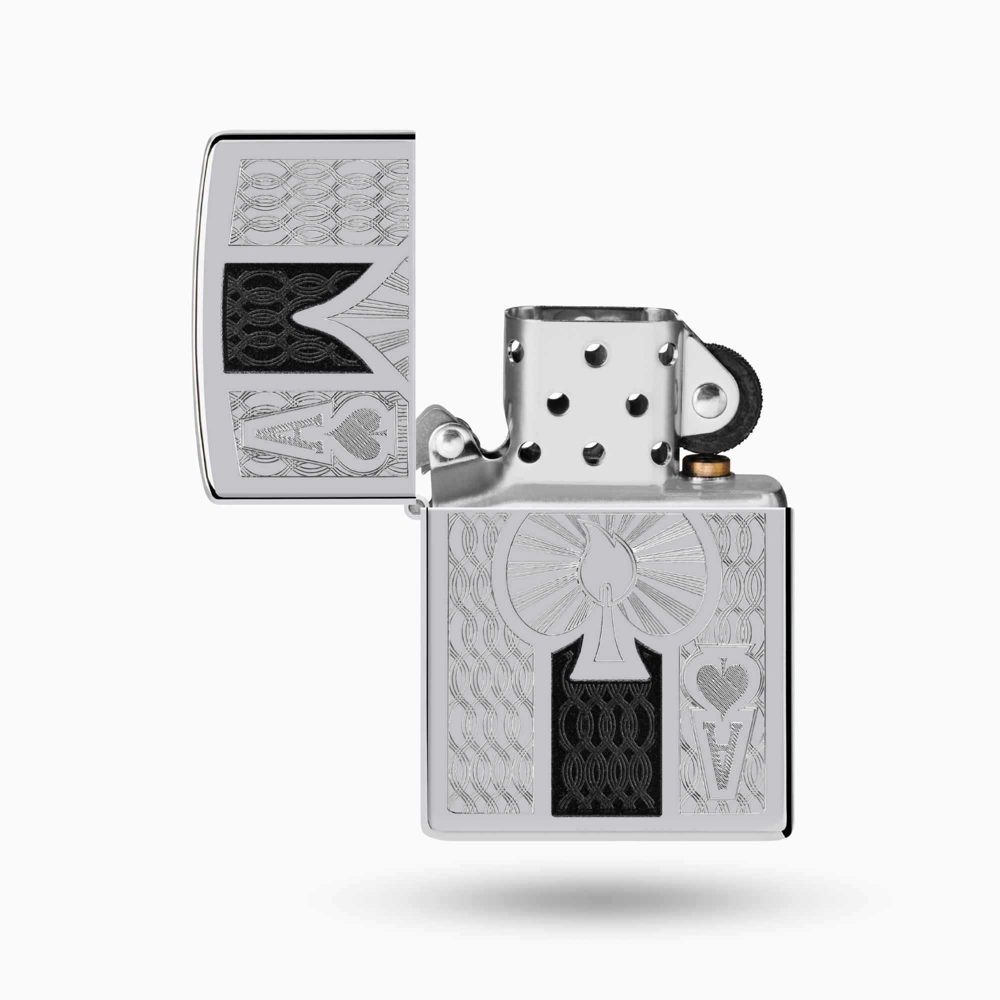 Zippo Intricate Spade Design Windproof Lighter