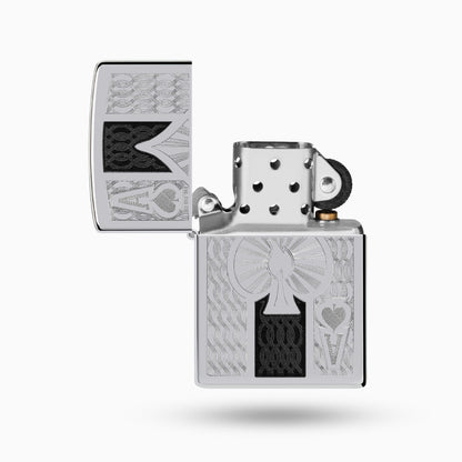 Zippo Intricate Spade Design Windproof Lighter