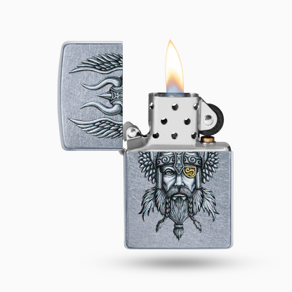 Zippo Viking Warrior Design  Windproof Lighter