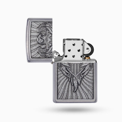 Zippo Eagle Shield Emblem Design Windproof Lighter