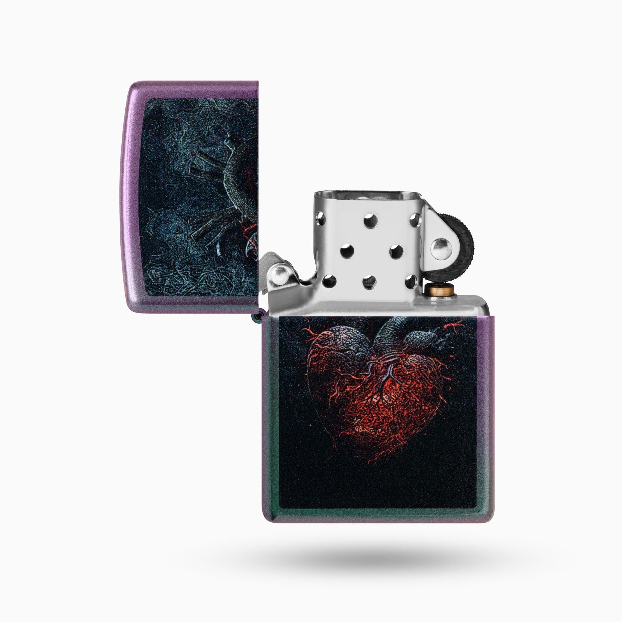 Zippo Dark Heart Design Windproof Lighter