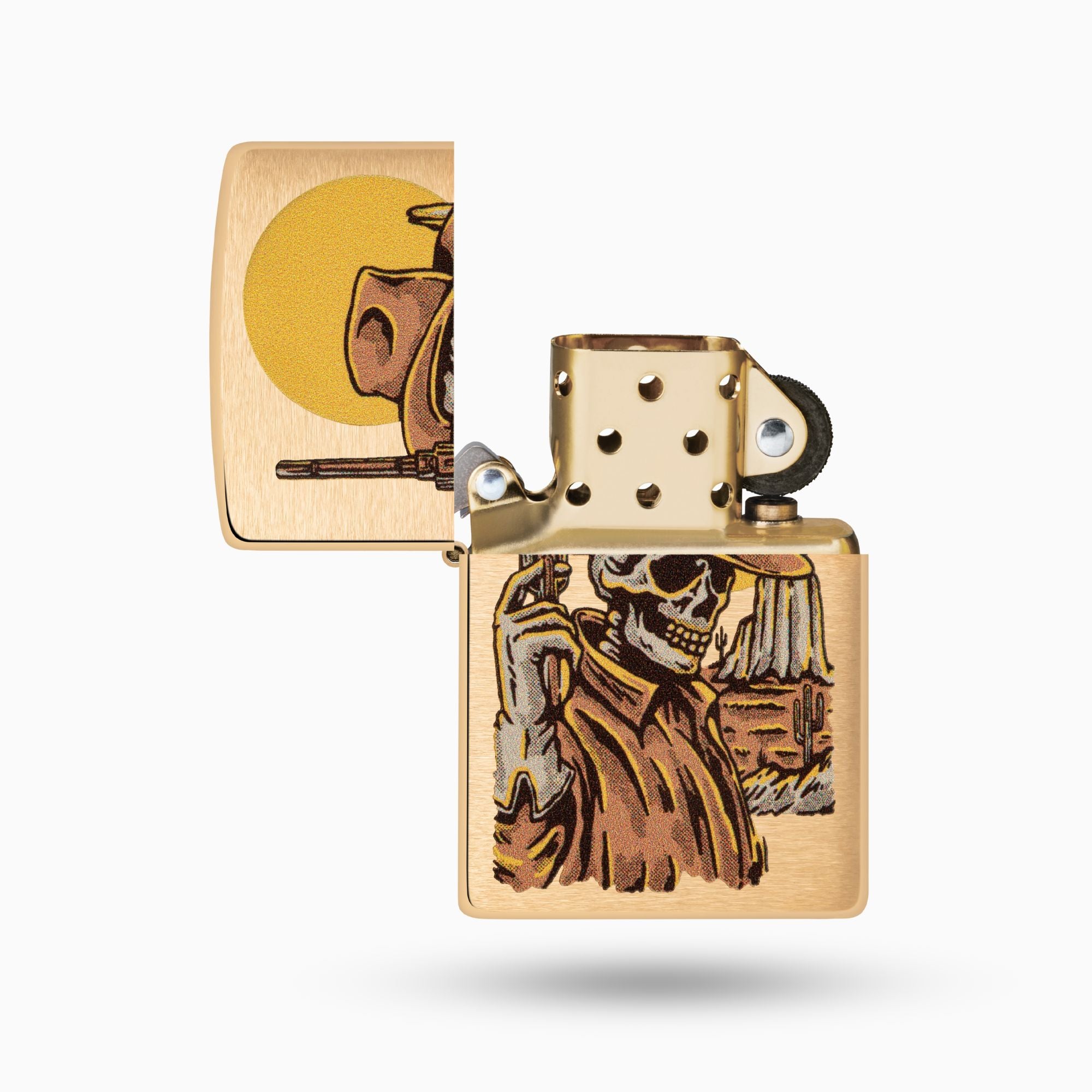 Zippo Wild West Skeleton Design Windproof