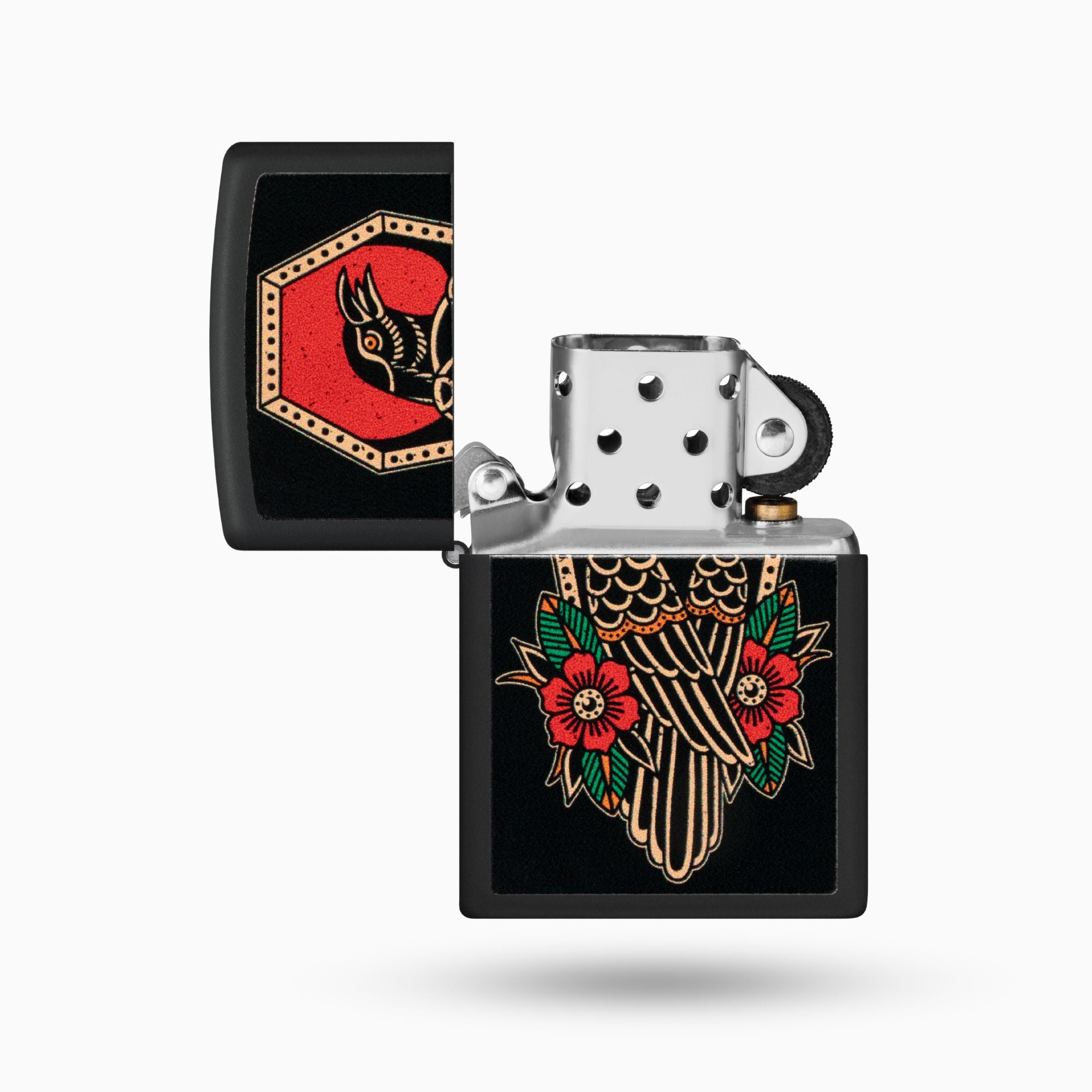 Zippo Crow Tattoo Design Windproof Lighter