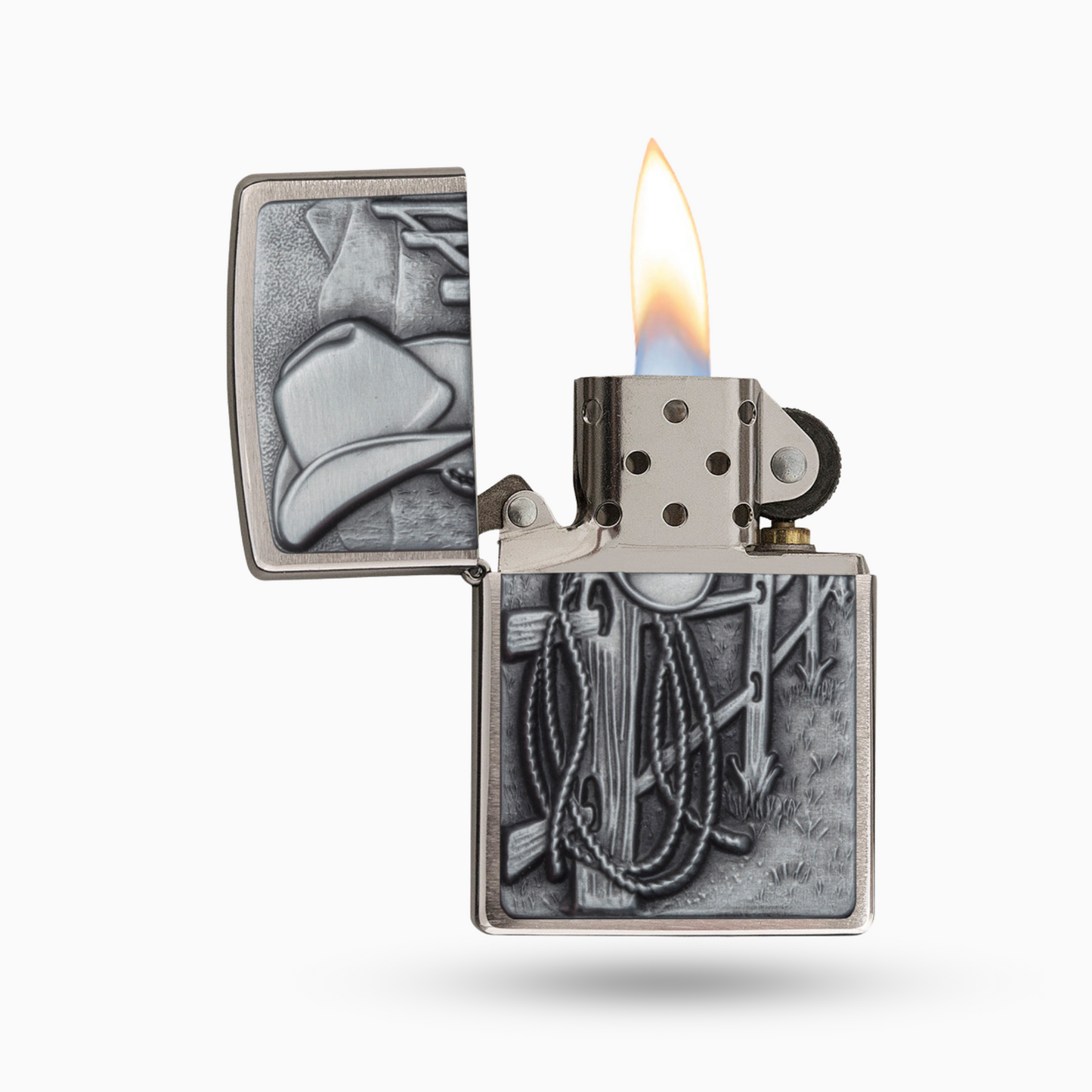 Zippo Resting Cowboy Design Windproof Lighter