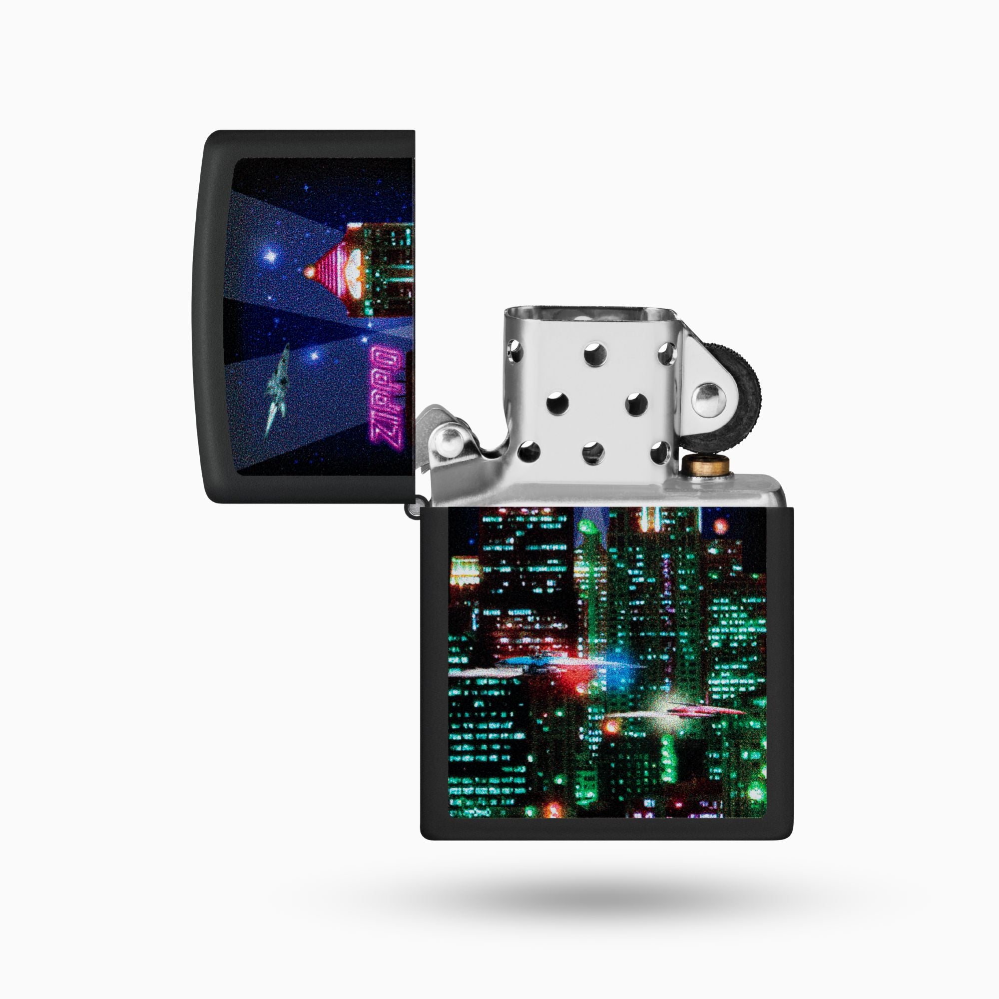 Zippo Cyber City Design WIndproof Lighter