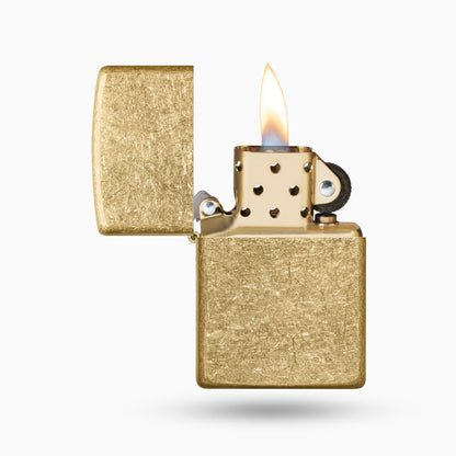 Zippo Armor  Tumbled Brass Windproof Lighter