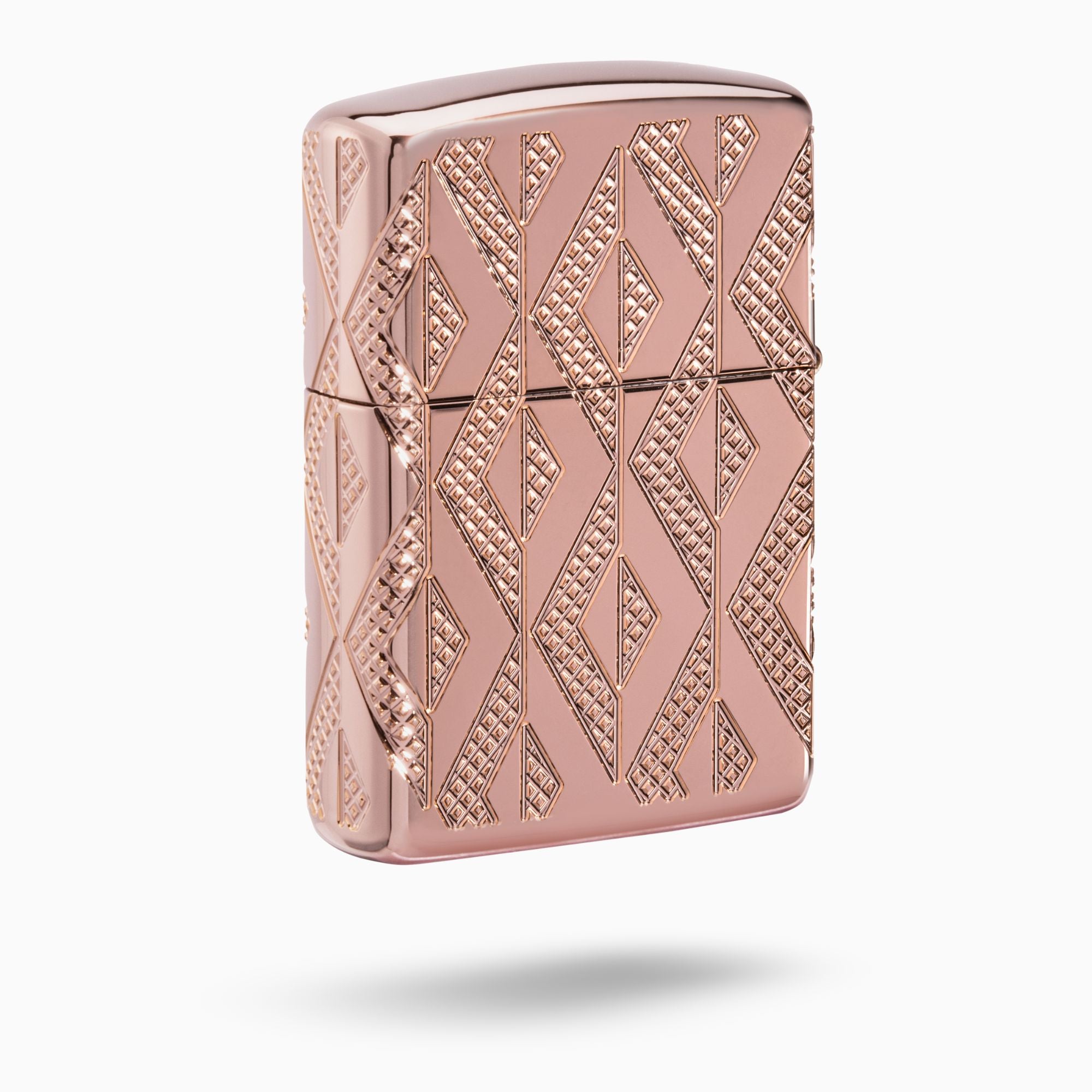 Geometric Diamond Pattern Armor Windproof Lighter