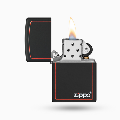 Zippo Classic Black and Red Zippo  Windproof Lighter