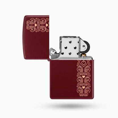 Zippo Heart Garland Design Windproof Lighter