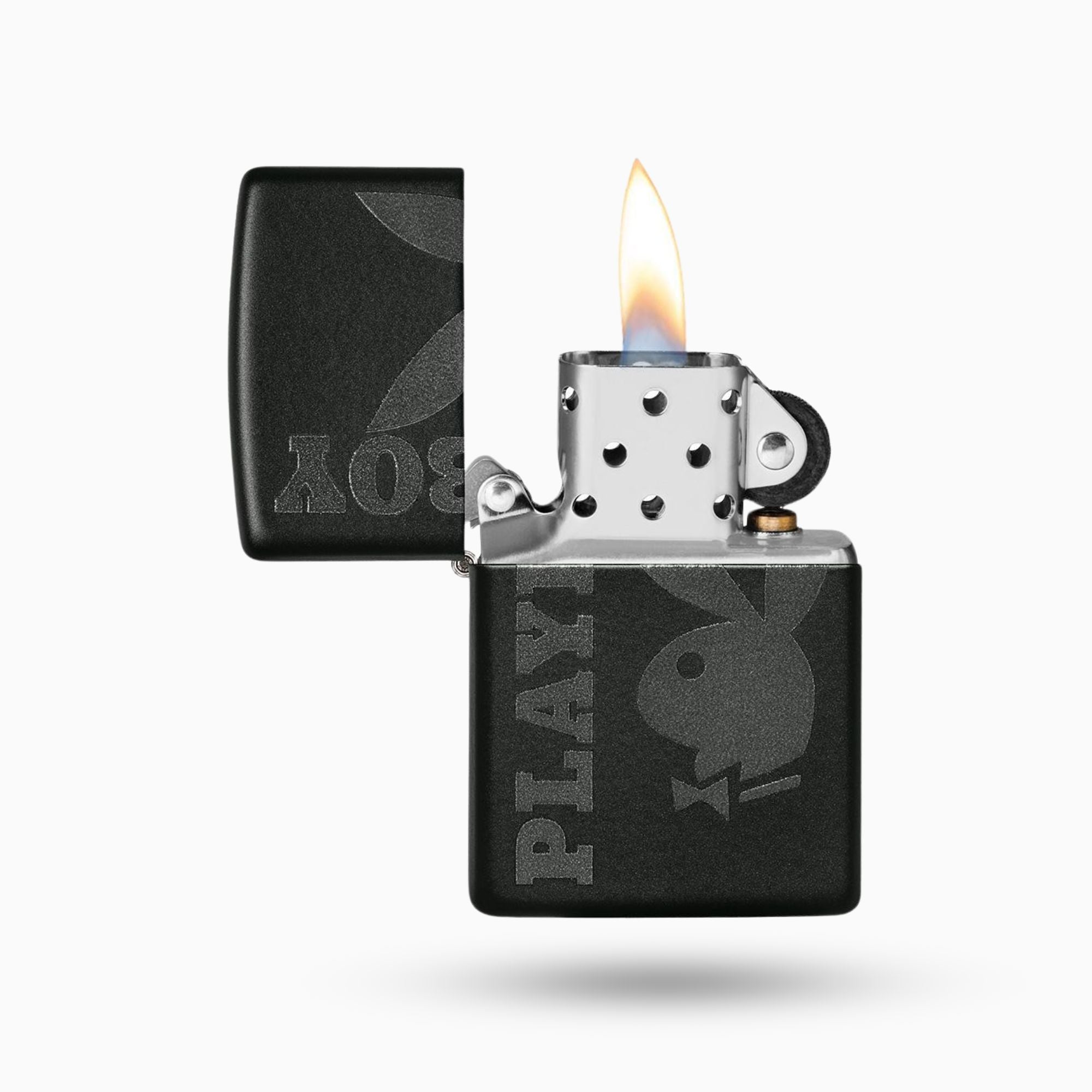 Zippo Playboy Bunny Logo Black Matte  Windproof Lighter