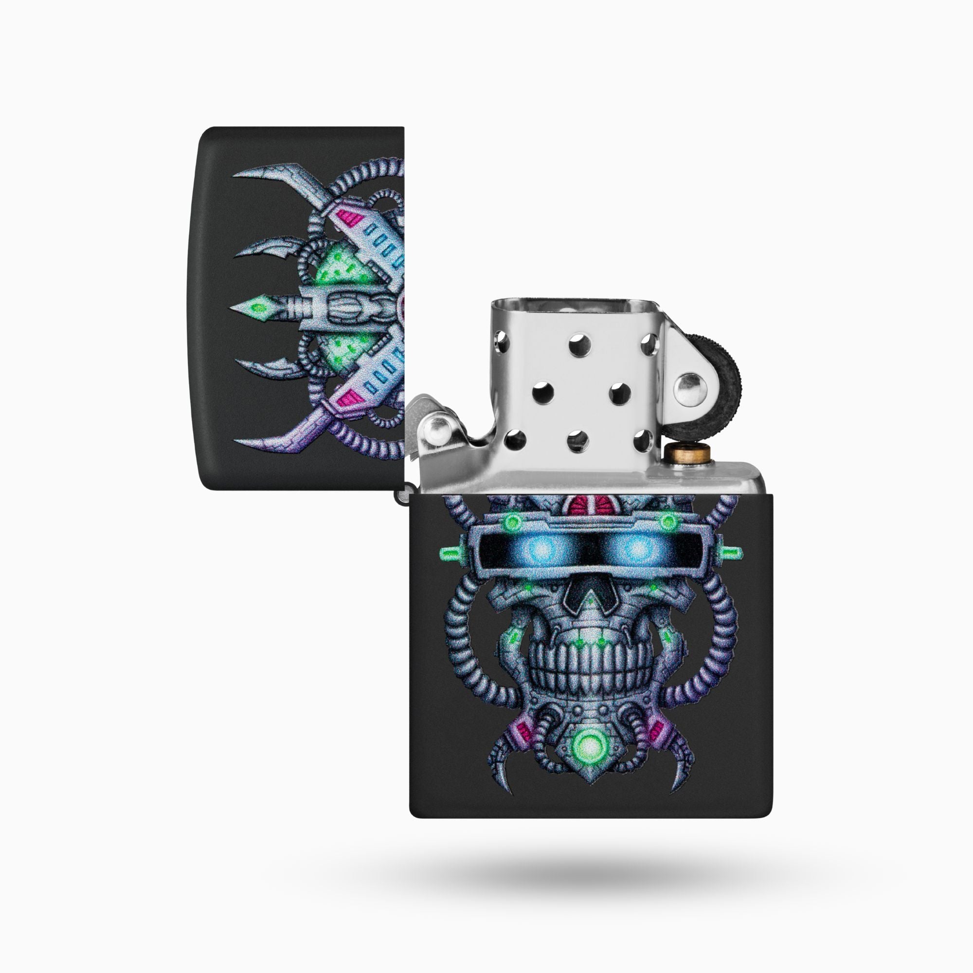 Zippo Cyber Skull Design Windproof Lighter