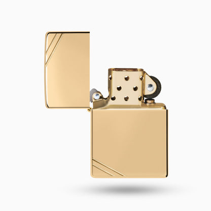 Zippo High Polish Brass Vintage  Windproof Lighter