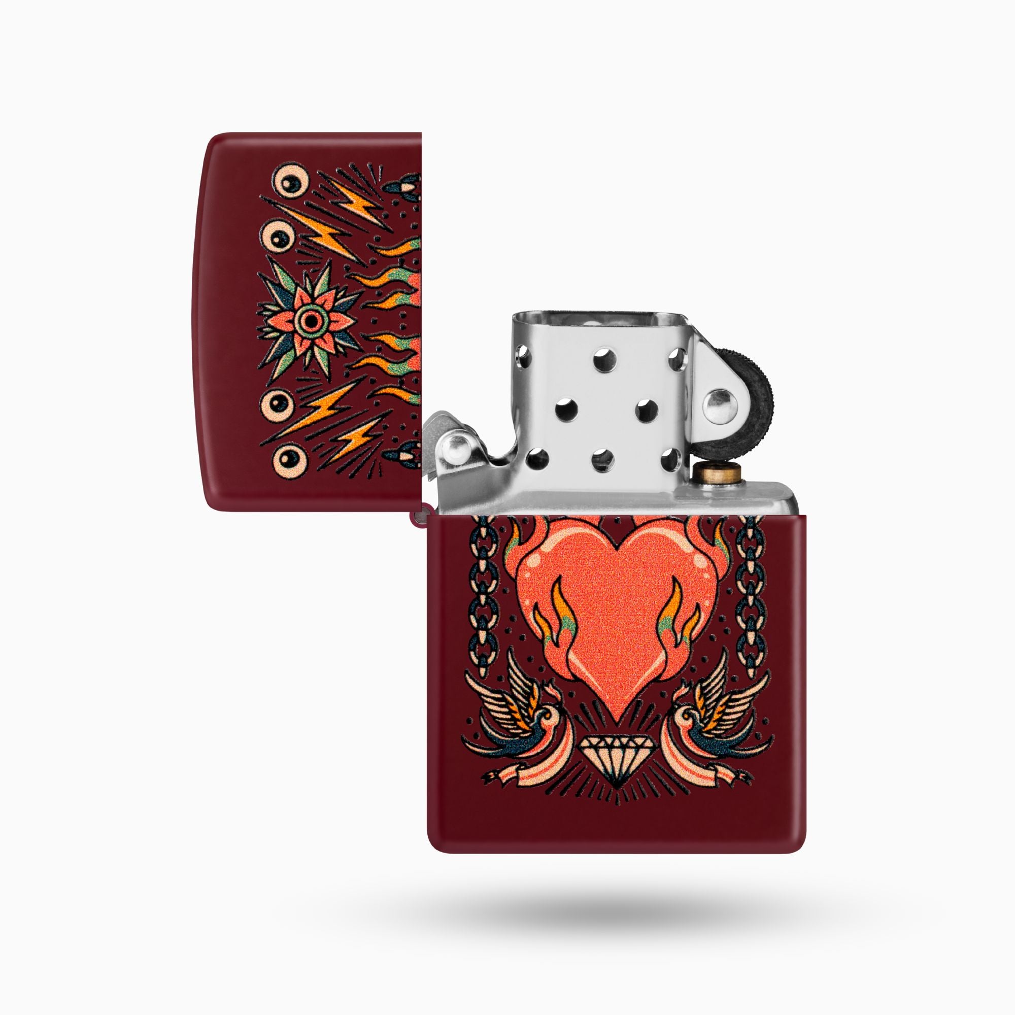 Zippo Tattoo Heart Design WIndproof Lighter