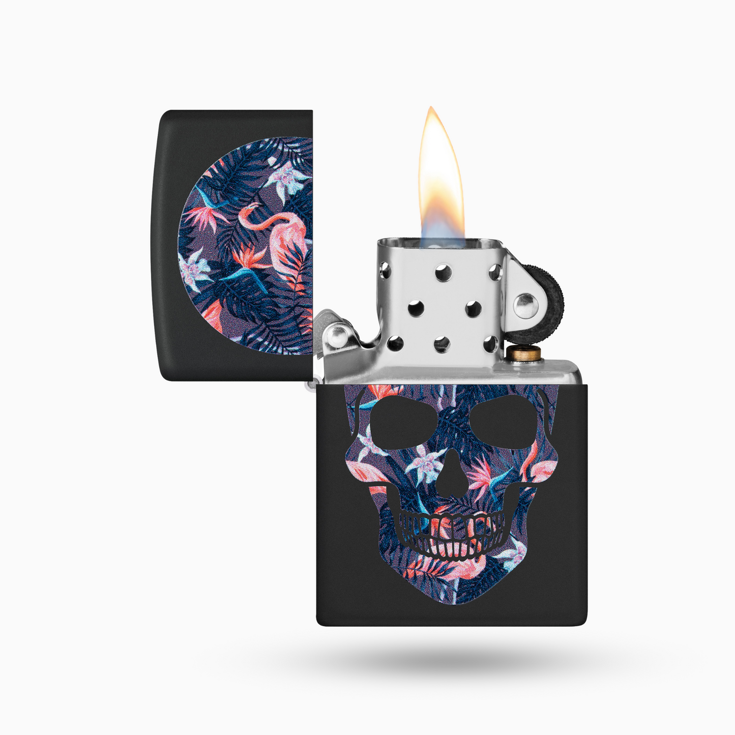 Zippo Flamingo Skull Windproof Lighter