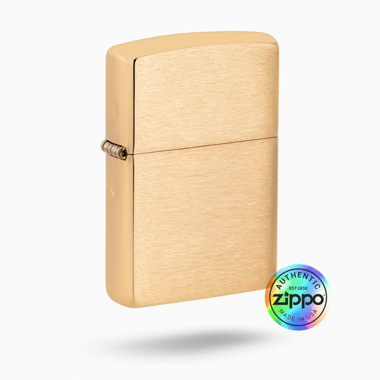 Zippo Armor Brushed Brass Windproof Lighter