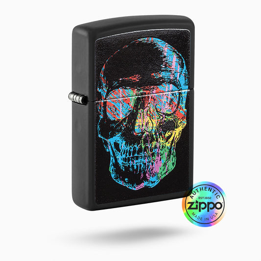 Zippo Colorful Skull Design Windproof Lighter