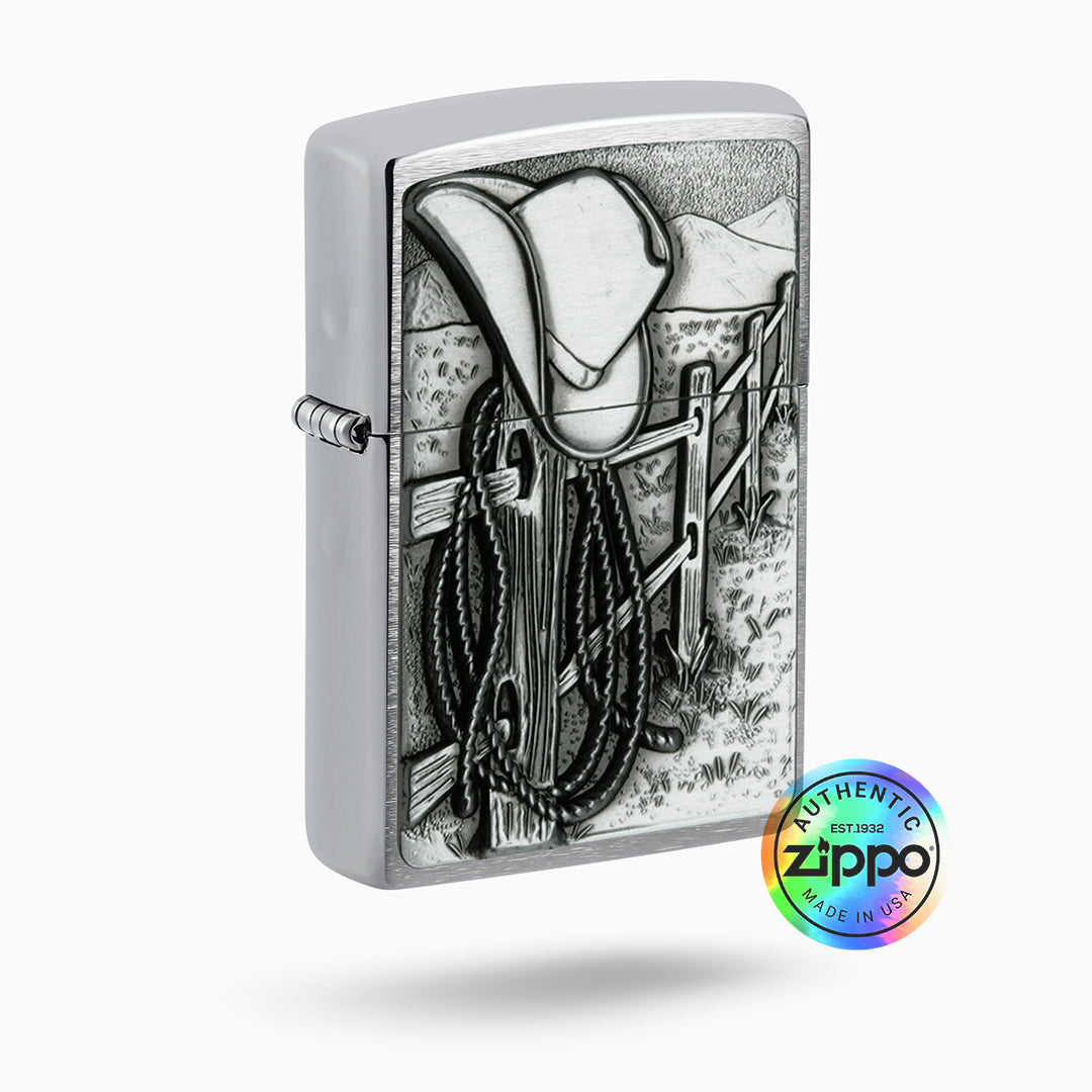 Zippo Resting Cowboy Design Windproof Lighter