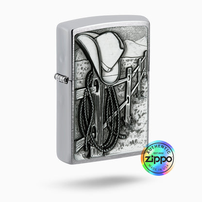 Zippo Resting Cowboy Design Windproof Lighter