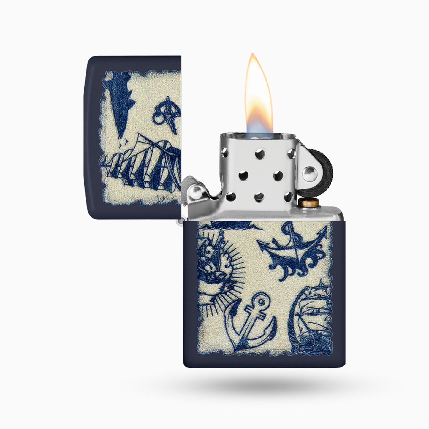 Zippo Nautical Navy Matte Windproof Lighter