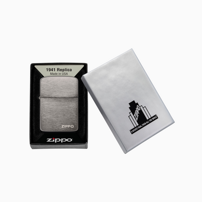 Black Ice 1941 Replica ZIppo Logo Windproof Lighter