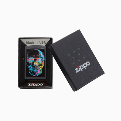 Zippo Colorful Skull Design Windproof Lighter