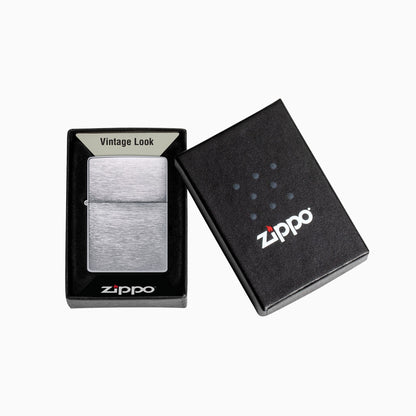 Zippo Brushed Chrome Vintage Windproof Lighter